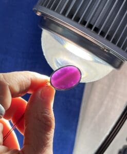 Sugilite pendant for necklace (gel) 'pink oval' healing crystal