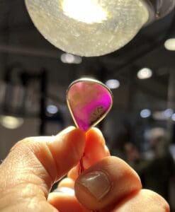 Sugilite pendant for necklace (gel) 'wide drop' healing crystal