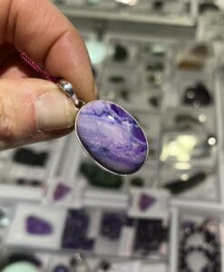 Sugilite pendant for necklace 'lavender fiesta' healing crystal