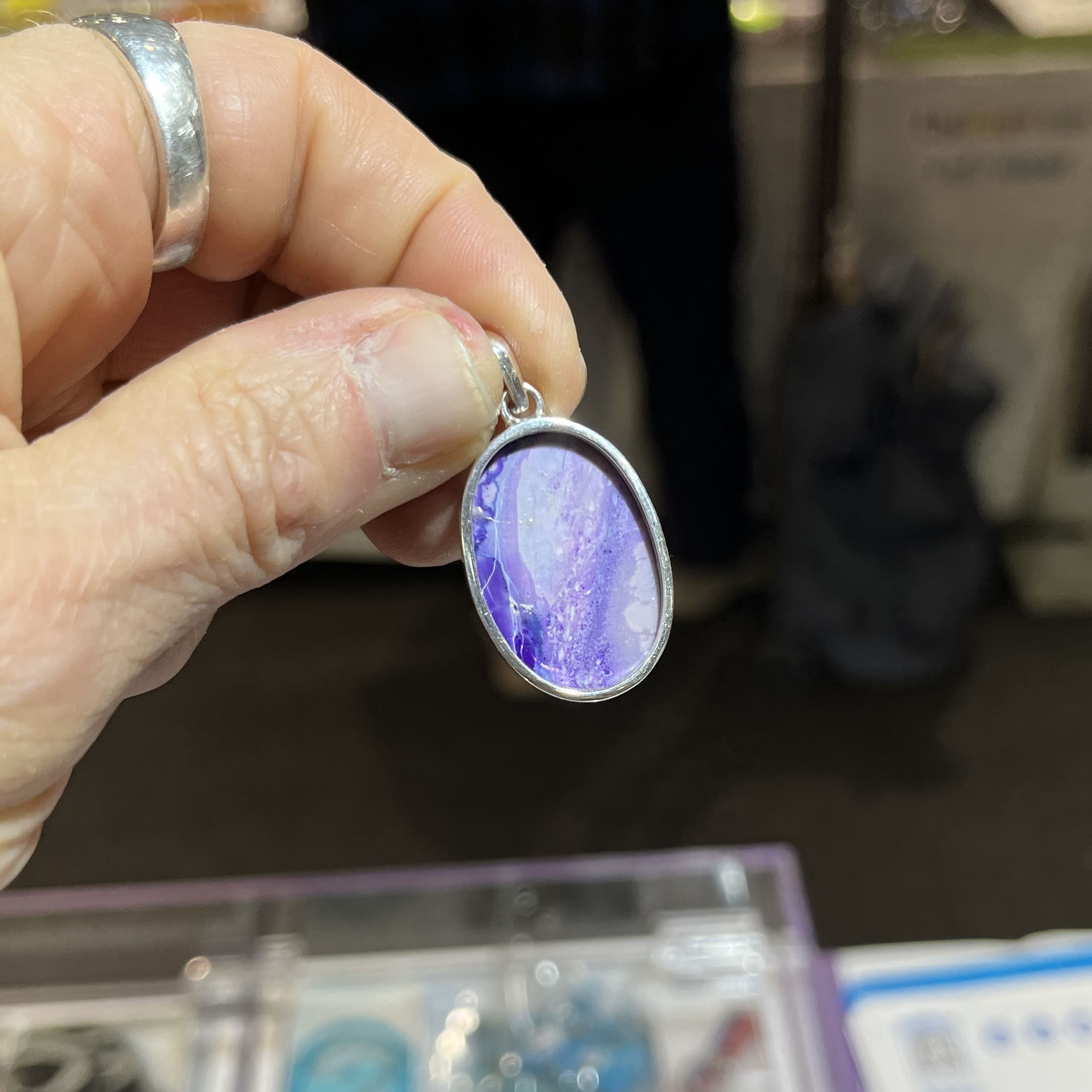 Sugilite pendant for necklace 'lavender fiesta' healing crystal - Image 4