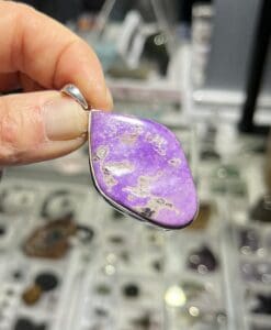 Sugilite pendant for necklace 'magenta diamond' healing crystal