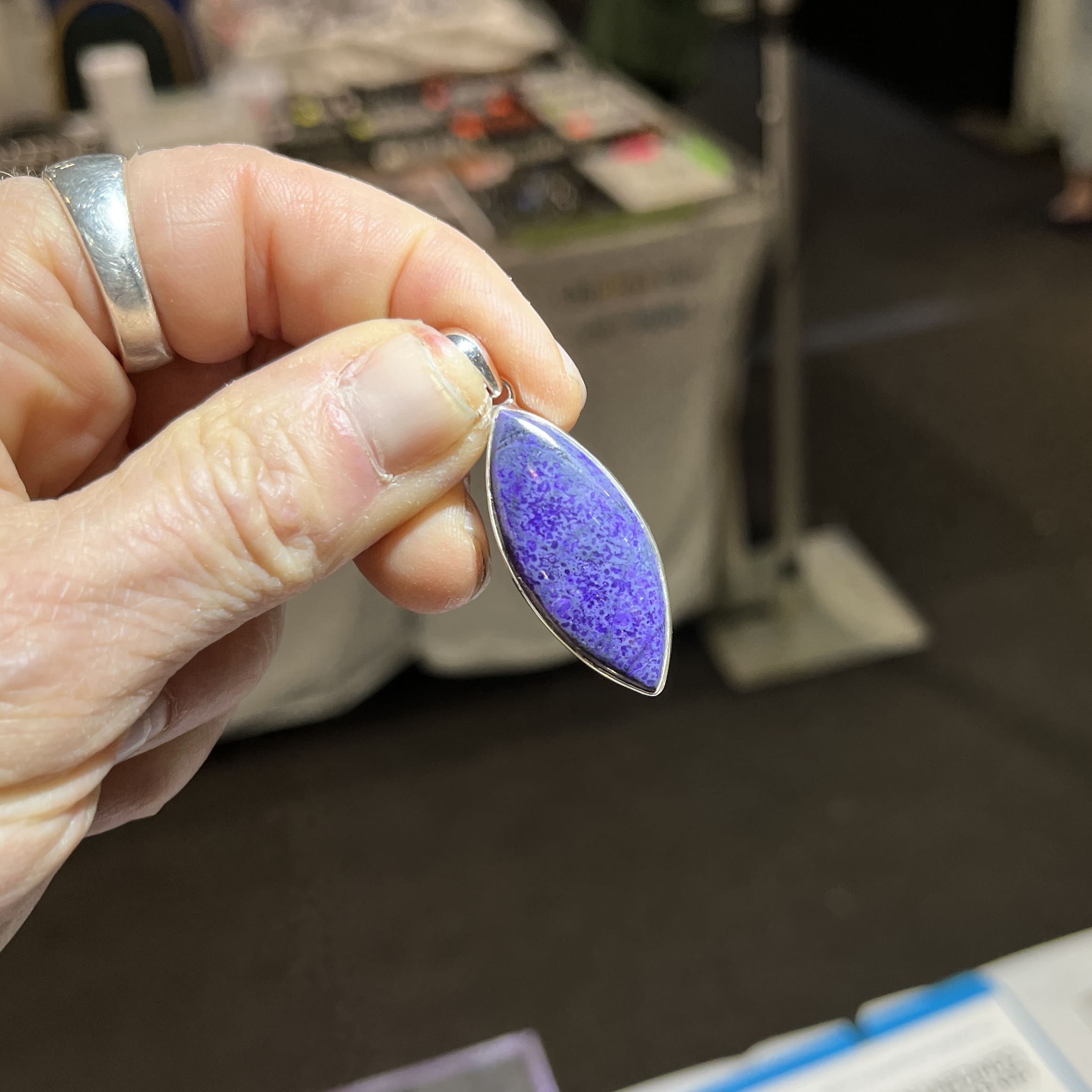 Sugilite pendant for necklace 'purple dino bone' healing crystal - Image 3