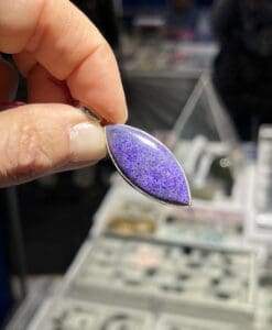 Sugilite pendant for necklace 'purple dino bone' healing crystal