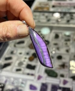 Sugilite pendant for necklace 'purple tiger' healing crystal