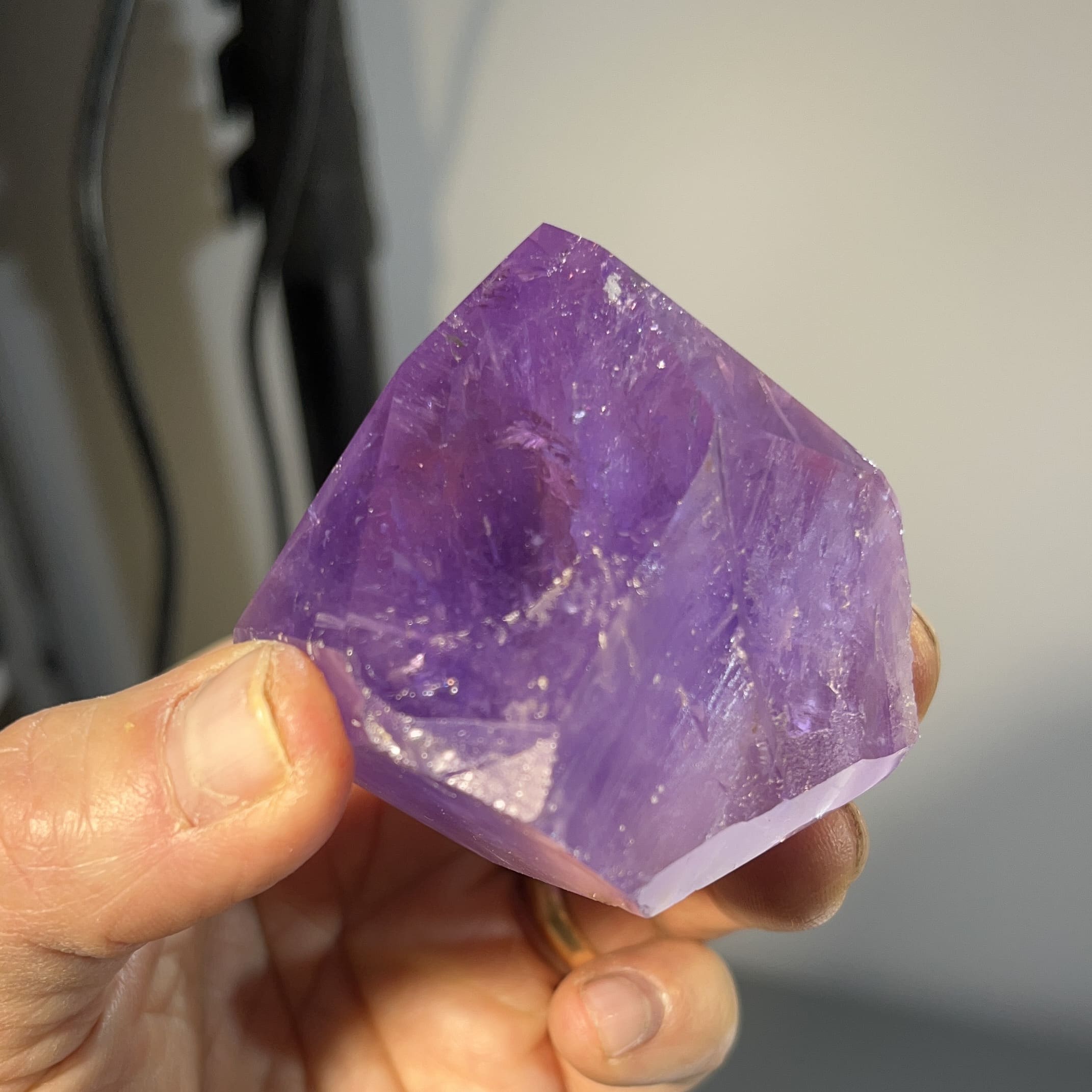 Amethyst (rough) point (deep purple) healing crystal - Image 2