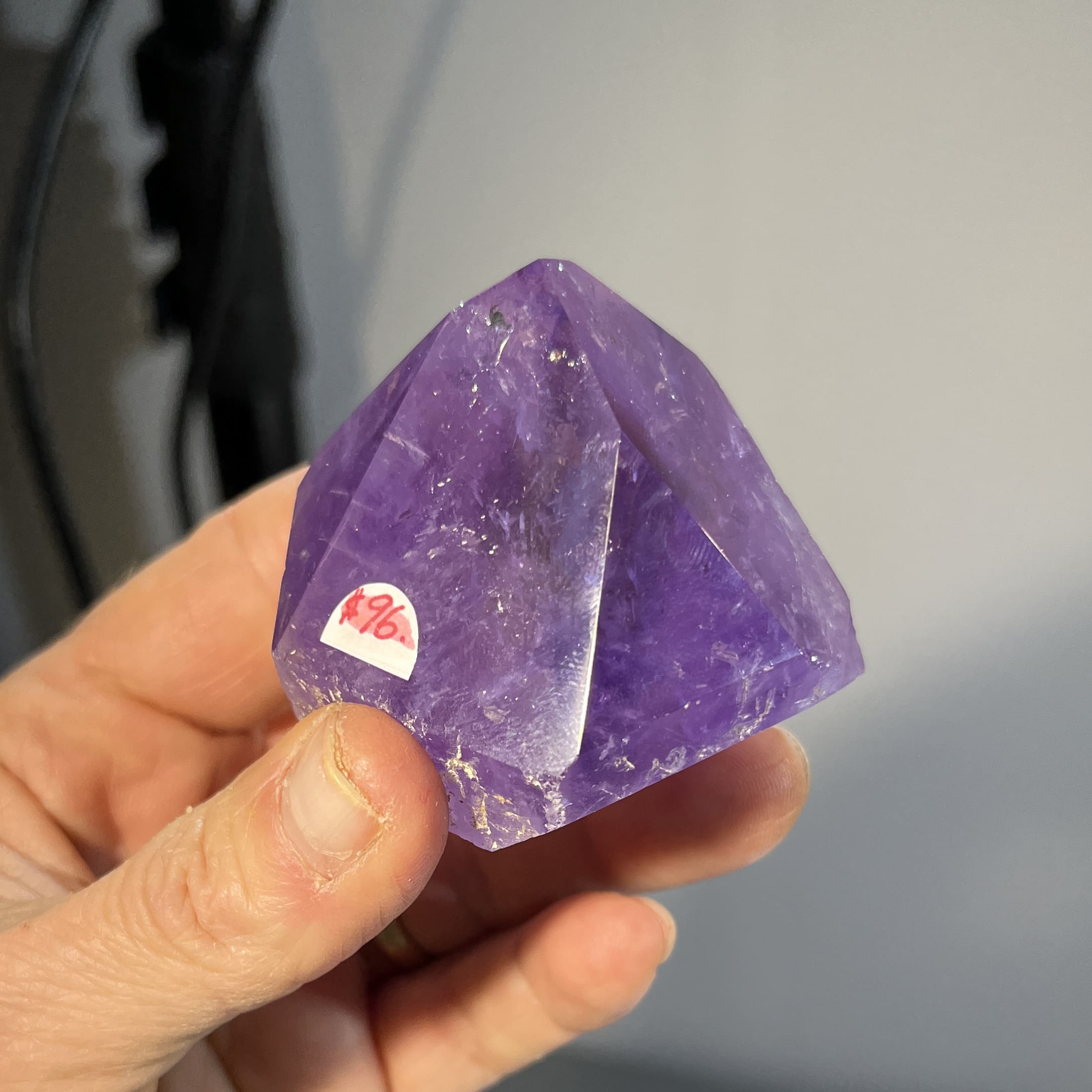 Amethyst (rough) point (deep purple) healing crystal