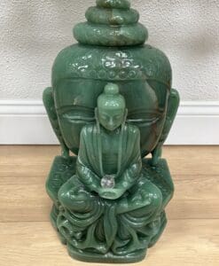 Aventurine (green) - large 2 sided Buddha sculpture - healing crystal