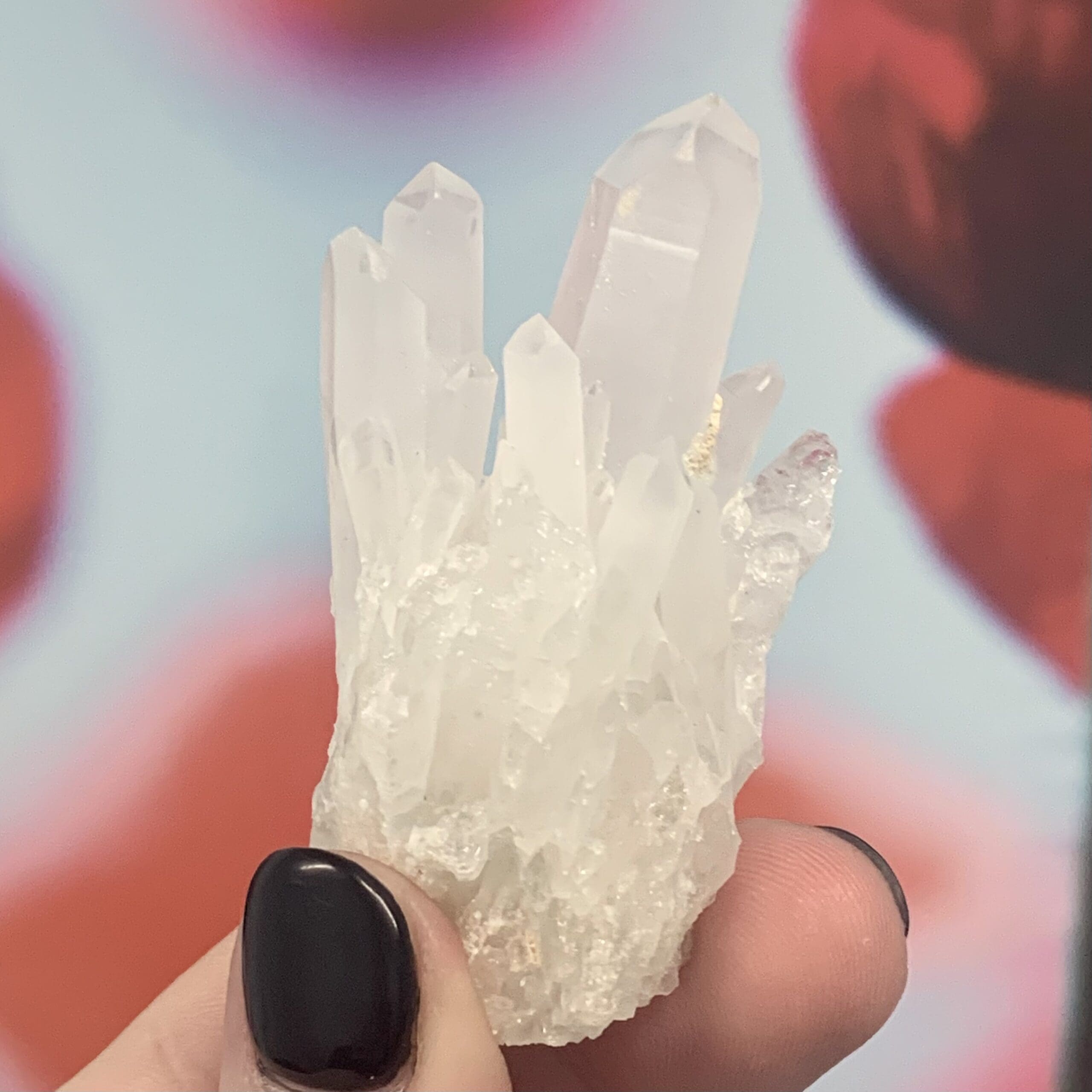 Quartz (milky) self-standing cluster, small display piece, healing crystal - Image 3