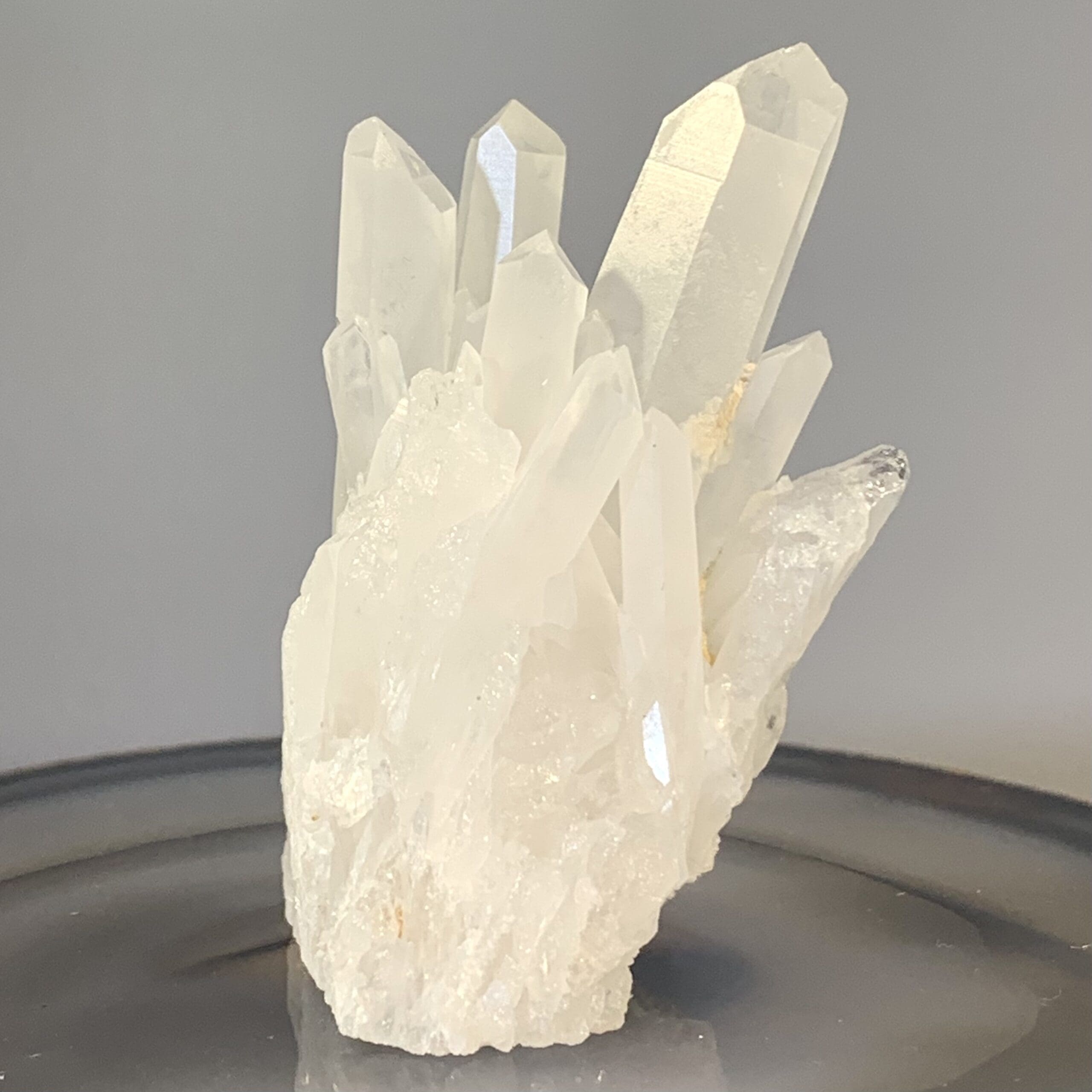Quartz (milky) self-standing cluster, small display piece, healing crystal
