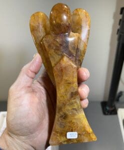 Quartz (Golden Healer) giant standing angel healing crystal