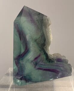 Fluorite (rainbow) freeform tabular crystallized obelisk healing crystal