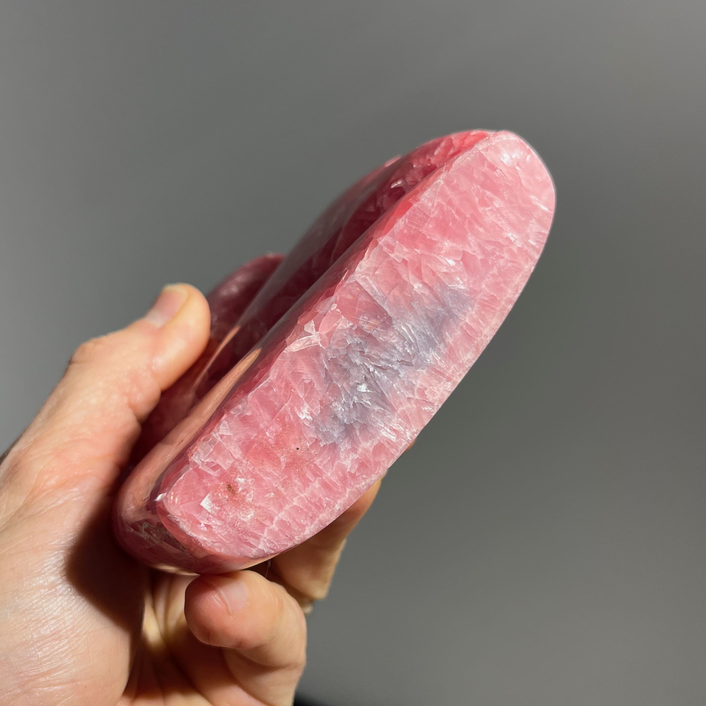 Rhodochrosite (carving) standing gemmy freeform sculpture healing crystal - Image 6