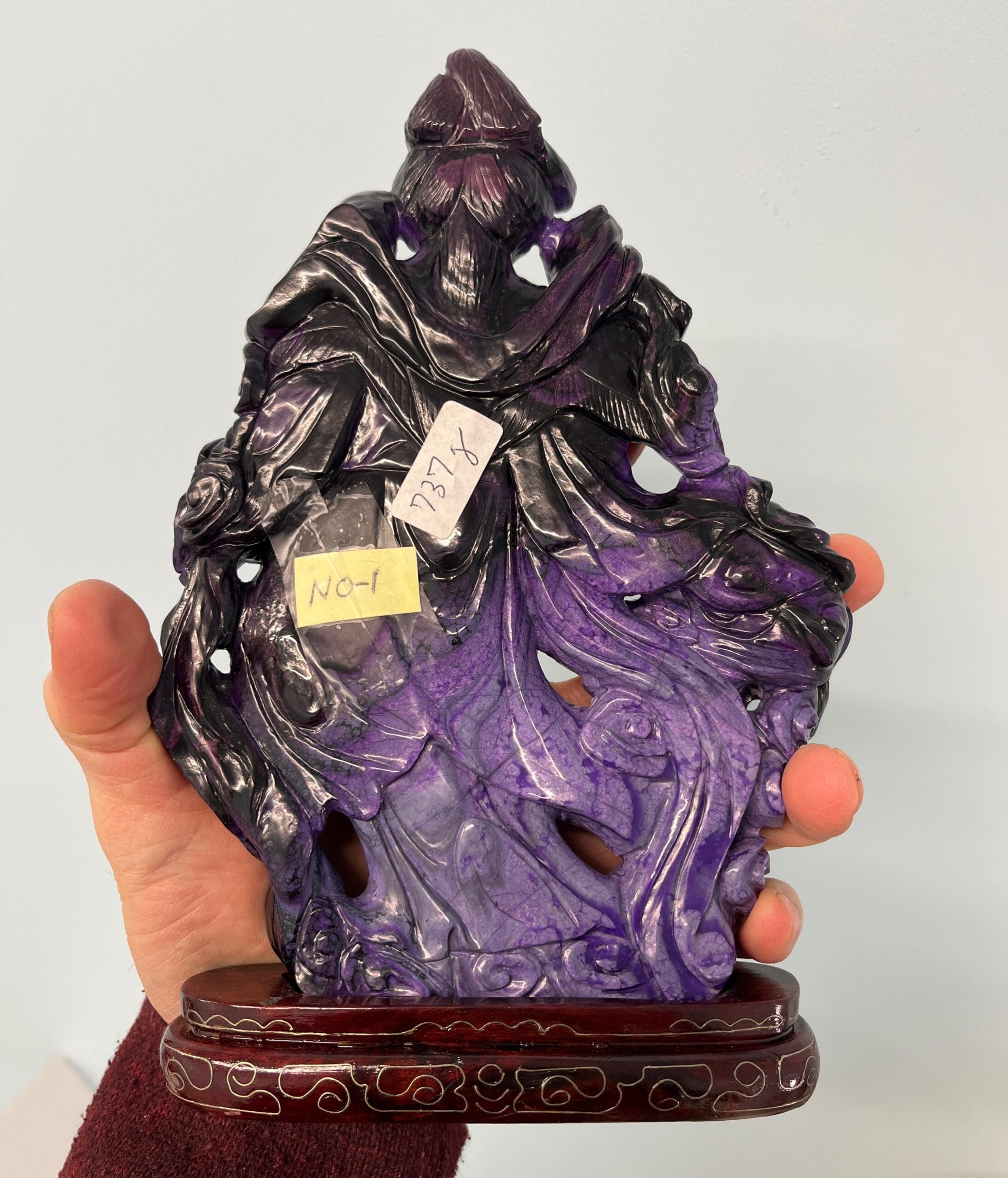 Sugilite (carving) large goddess queen stature from 1980's healing crystal - Image 2