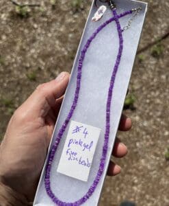 Sugilite graduated disc bead necklace #4 healing crystal