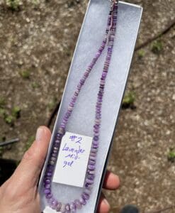 Sugilite graduated rondel bead necklace #2 healing crystal